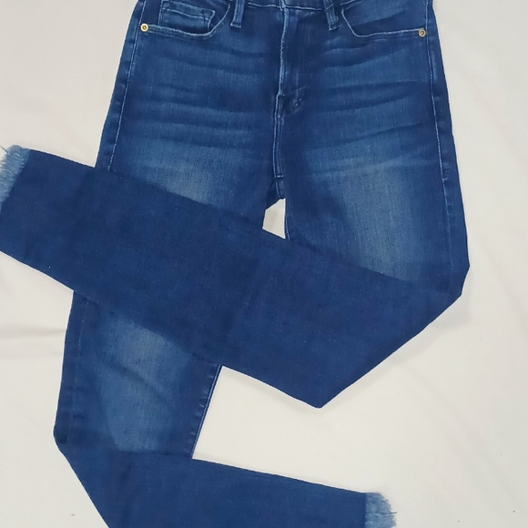 Frame Le Skinny de Jeanne Crop Denim - Picture 1 of 11